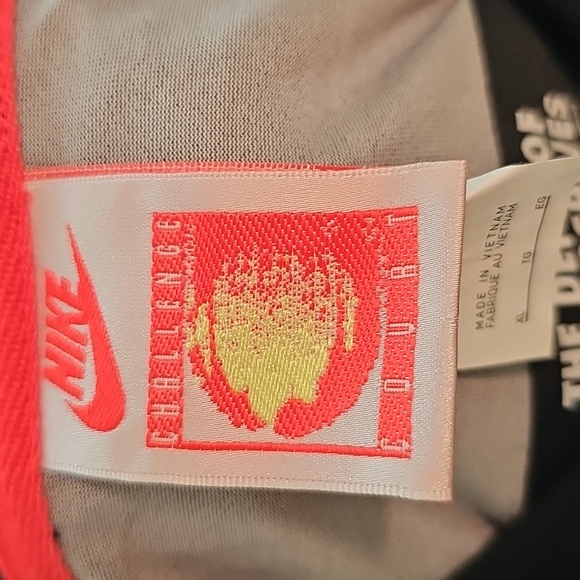 Nike Men's NSW Agassi Tennis 1990 Re-Issue Polo Ember Glow Black, Red, White XL - Picture 7 of 10